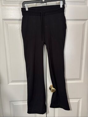 Athleta Black Sweat Pants with Branded Waist Tag Sz XS EUC